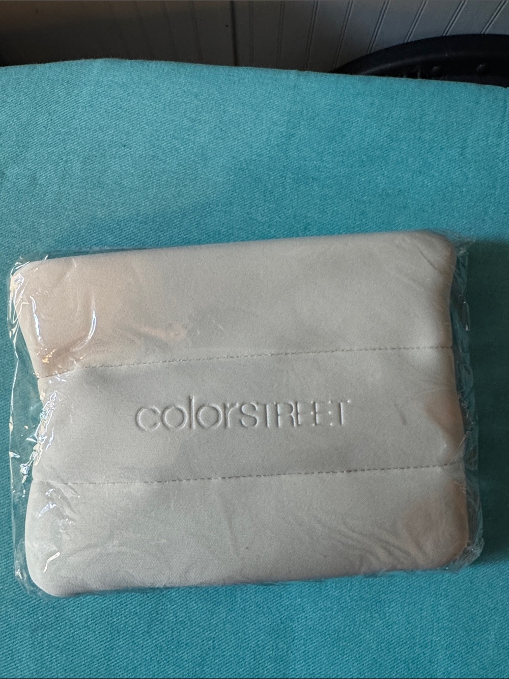 Color Street Neutral Cream Travel Pouch